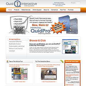 Quid Interactive E-learning Solutions Website by Serious Light